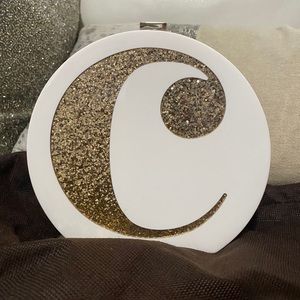 Kate Spade Evening Bells “C” initial Bag Clutch